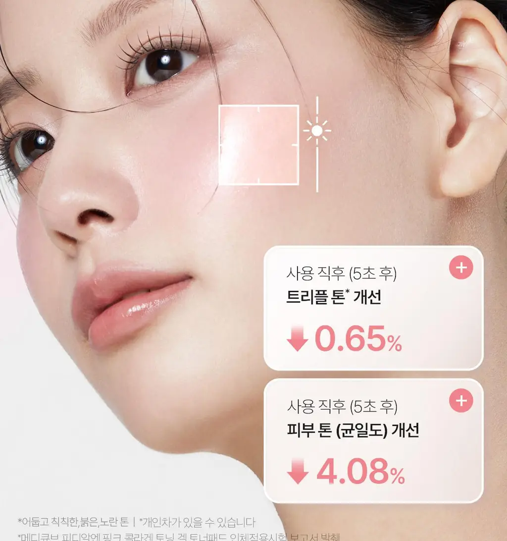 [쿨링광채]메디큐브 PDRN 핑크 콜라겐 토닝 겔 토너패드 70매 기획(본품70매+겔패드10매) 상세페이지 50